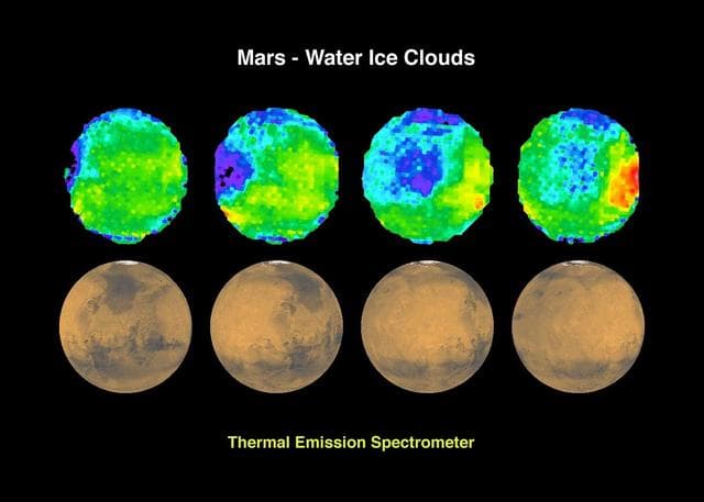 NASA image: Mars - Water Ice Clouds