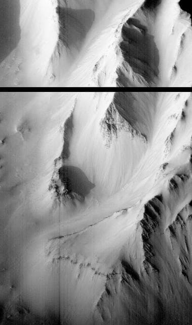 NASA image: Western Tithonium Chasma/Ius Chasma, Valles Marineris - High Resolution Image