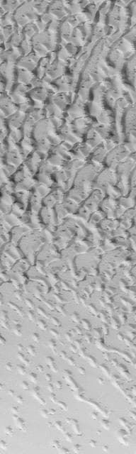 NASA image: Frosted North Polar Sand Dunes in Early Spring