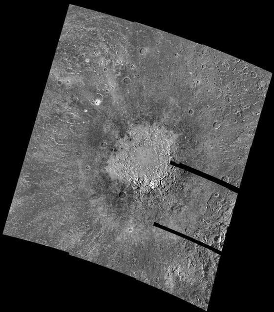 NASA image: Large impact on Callisto Southern Hemisphere