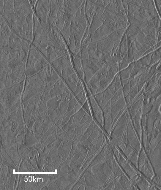 NASA image: Flow-like Features On Europa