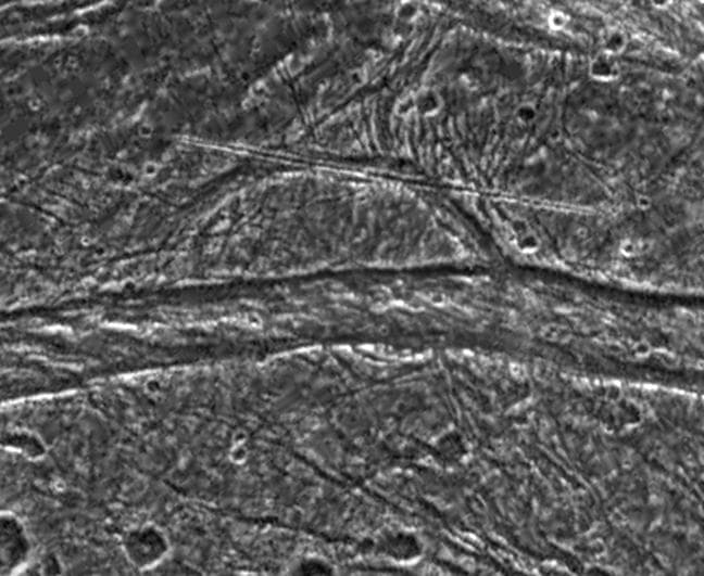 NASA image: Geological Mysteries on Ganymede