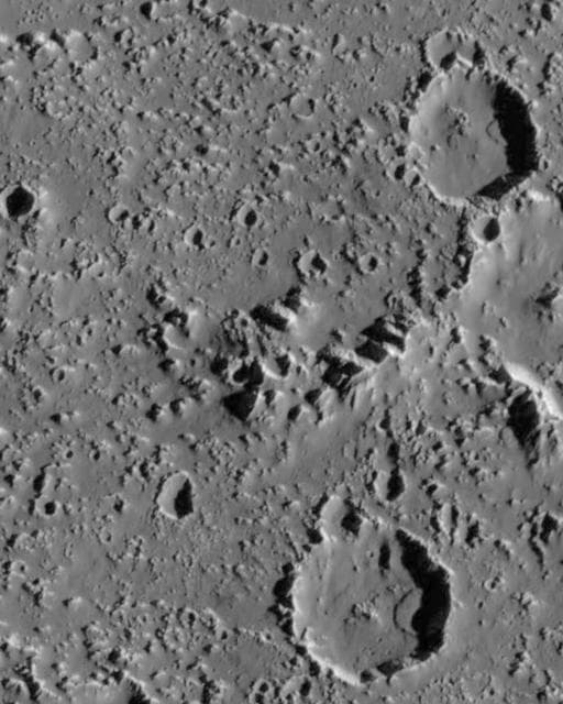NASA image: Landslides on Callisto