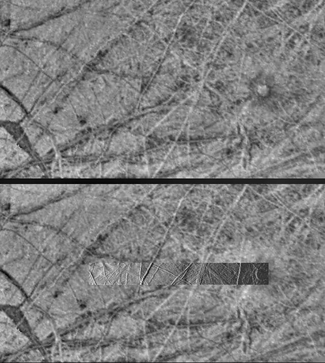 NASA image: Terrain on Europa under Changing Lighting Conditions