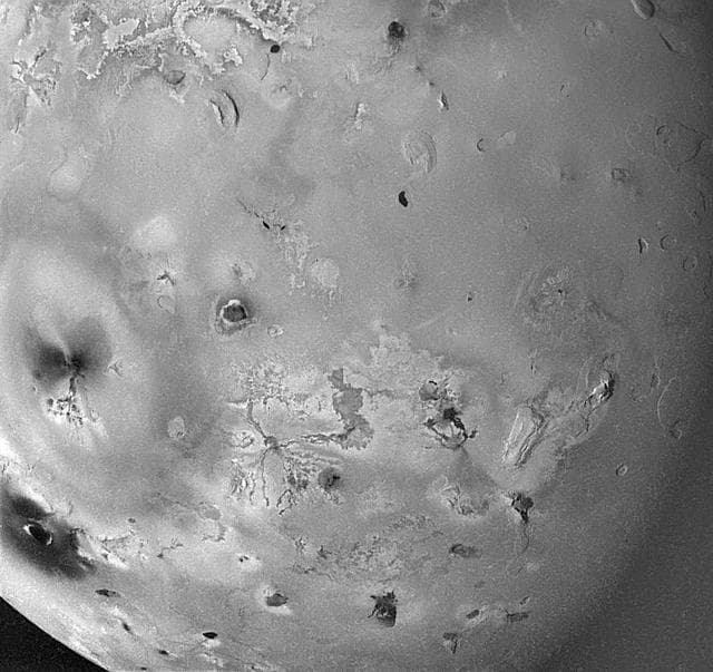 NASA image: Geologic Landforms on Io Area 4
