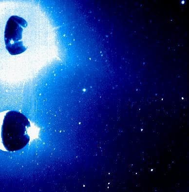 NASA image: Io Sodium Cloud Clear and Green-Yellow Filters
