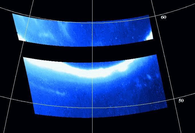 NASA image: Jupiter Northern Auroral Oval