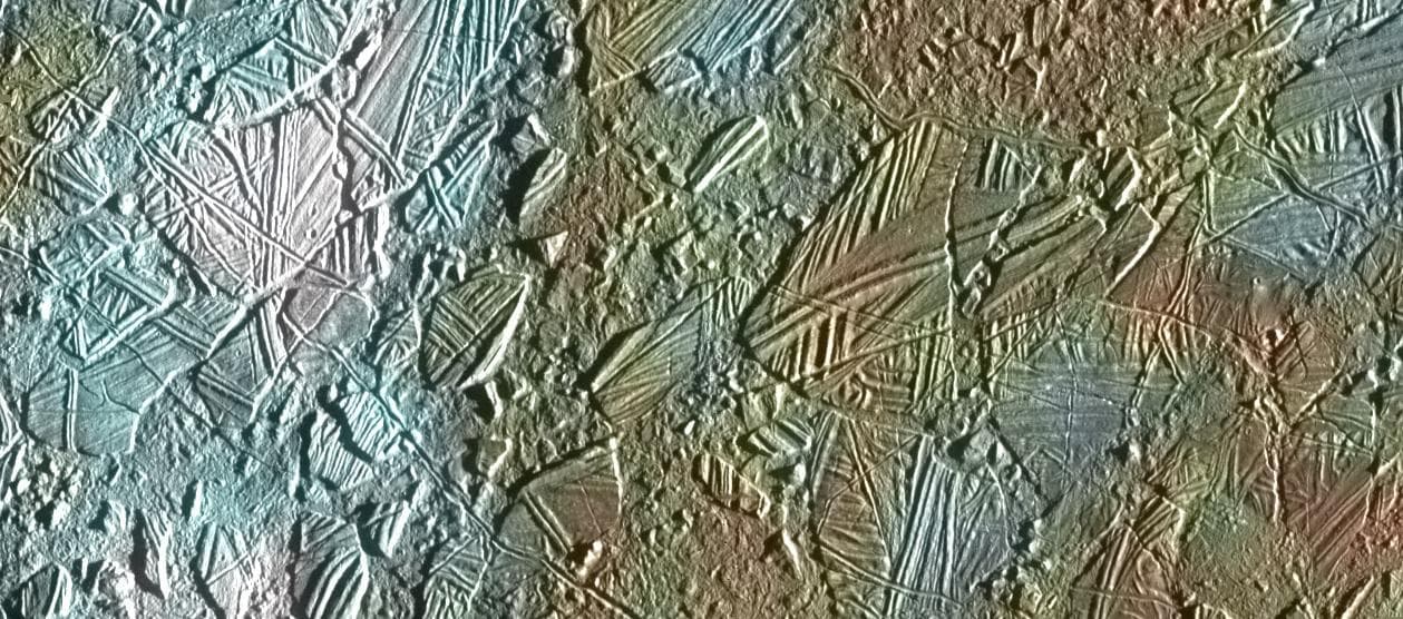 NASA image: Europa - Ice Rafting View