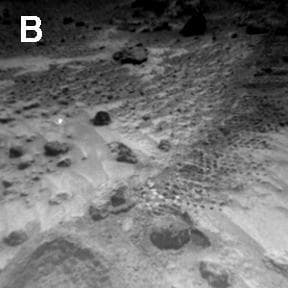 NASA image: Sojourner Rover View of Well-Rounded Pebbles in Cabbage