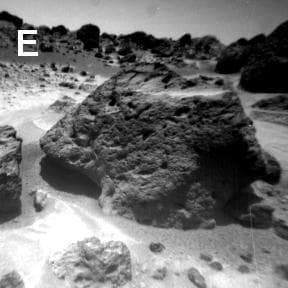 NASA image: Sojourner Rover View of Souffle Rock