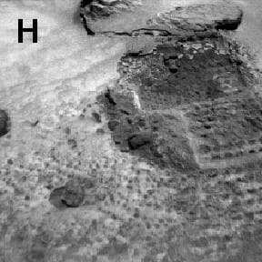 NASA image: Sojourner Rover View of Platy Fragments near Pop-Tart