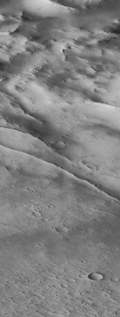 NASA image: Schiaparelli Crater Rim and Interior Deposits - High Resolution Image