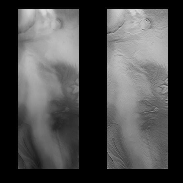 NASA image: MOC View of Mars98 Landing Zone - 12/24/97