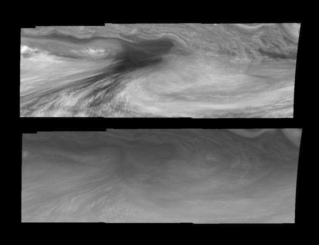 NASA image: Jupiter Equatorial Region in the Near-Infrared and Violet Time Set 2