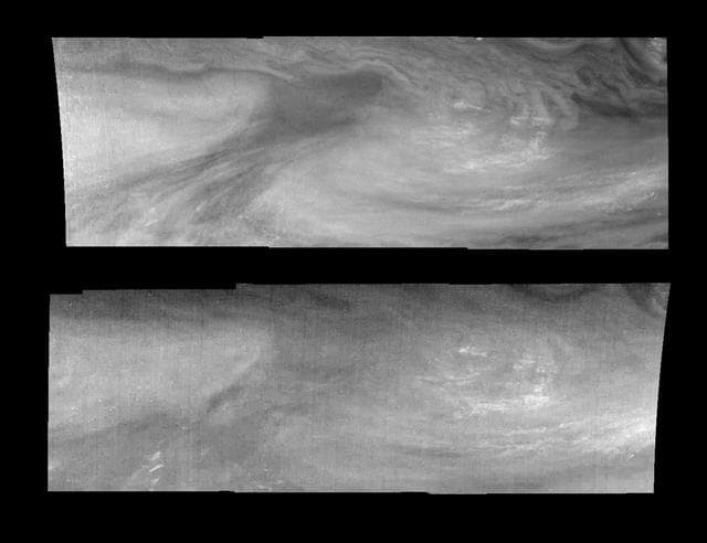 NASA image: Jupiter Equatorial Region in the Two Methane Bands Time Set 2