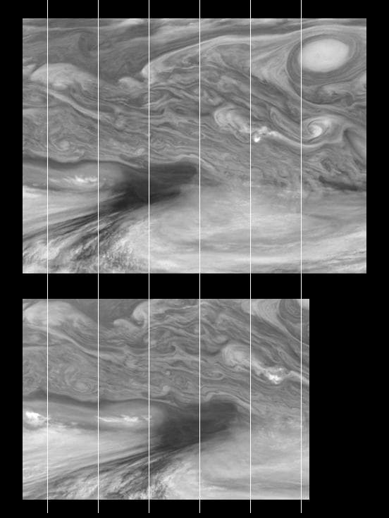 NASA image: Time Sequence of Jupiter Equatorial Region Time Sets 2 & 4