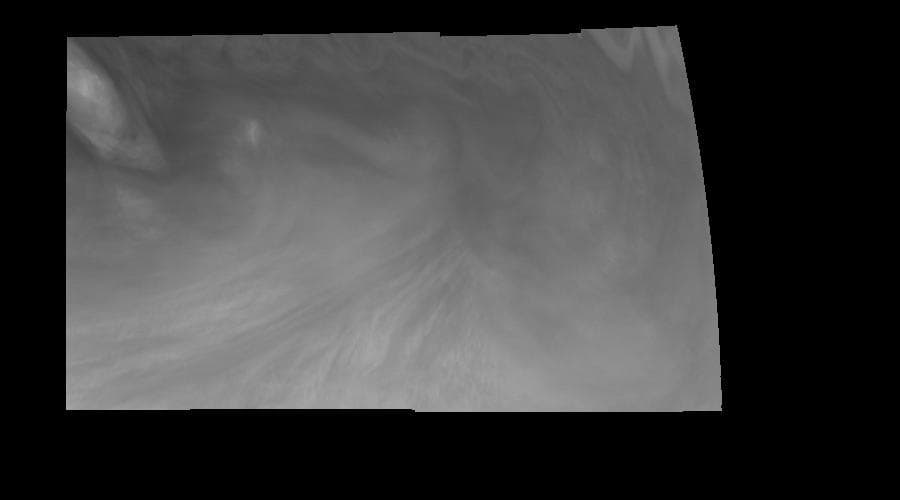 NASA image: Jupiter Equatorial Region in Violet Light Time Set 3
