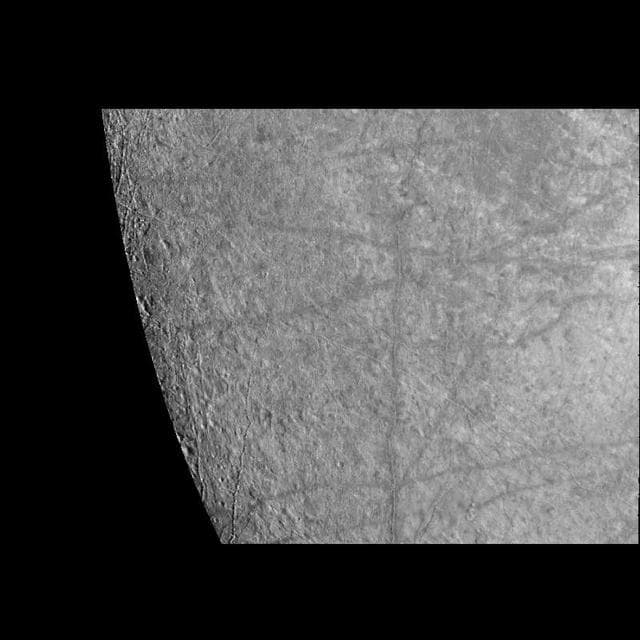 NASA image: Near-Terminator Image of Europa