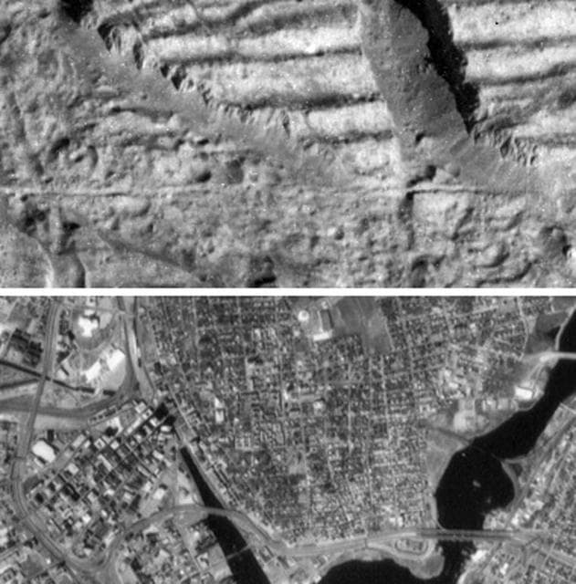 NASA image: Very High Resolution Image of Icy Cliffs on Europa and Similar Scales on Earth Providence, RI
