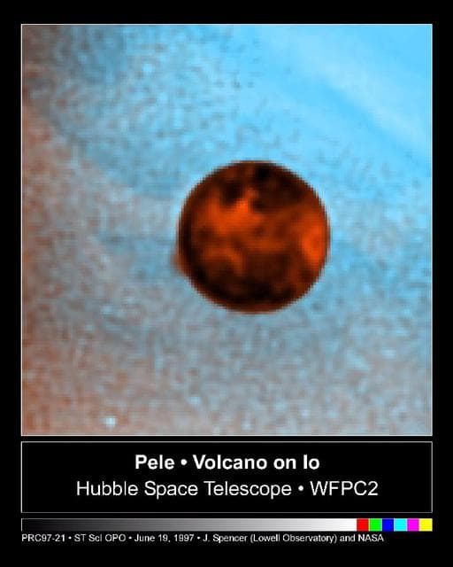 NASA image: Hubble Captures Volcanic Eruption Plume From Io