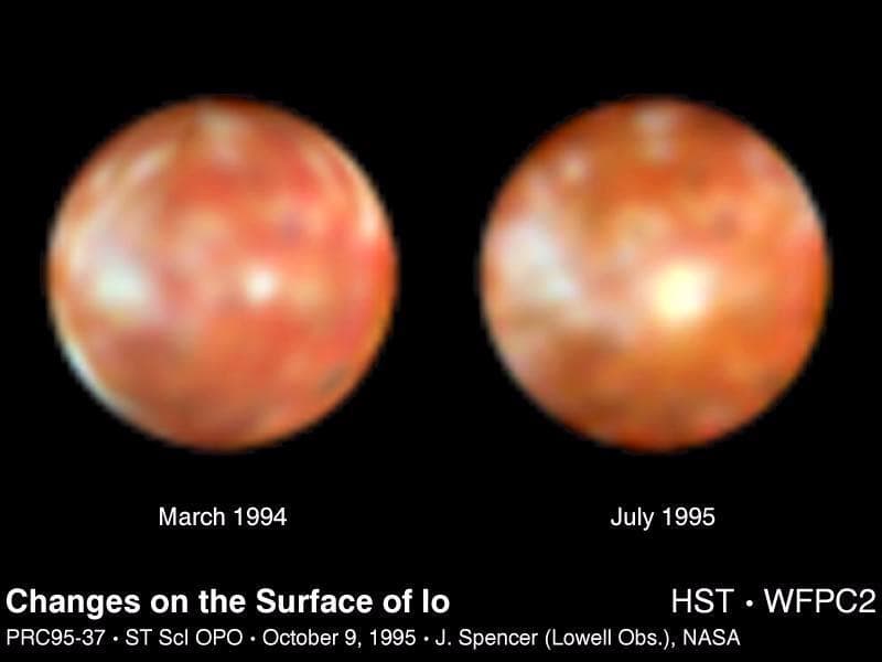 NASA image: Hubble Discovers Bright New Spot on Io