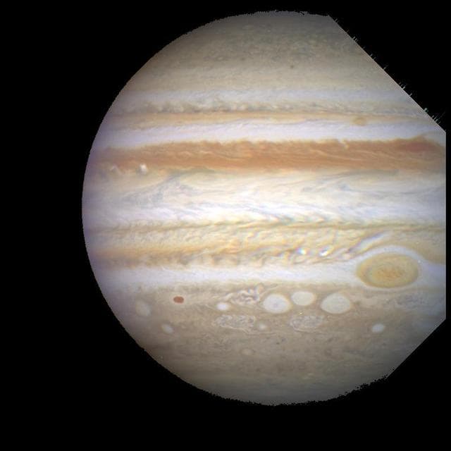 NASA image: Hubble Tracks Jupiter Storms