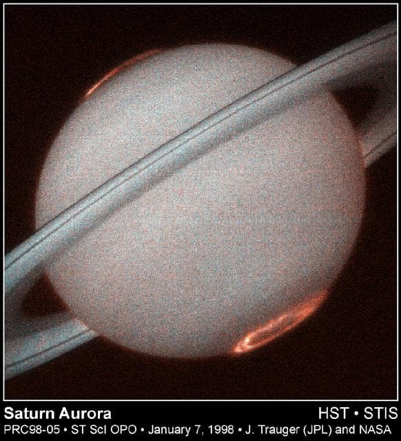 NASA image: Hubble Provides Clear Images of Saturn Aurora