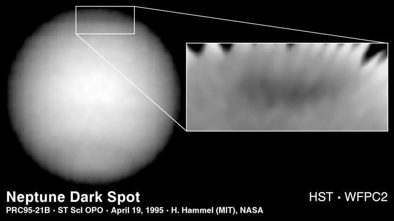 NASA image: Hubble Finds New Dark Spot on Neptune