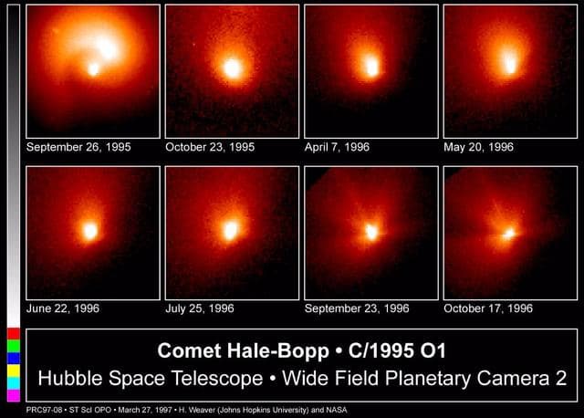 NASA image: Hubble Images of Comet Hale-Bopp