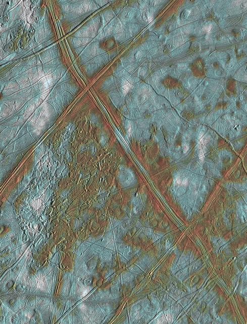 NASA image: Europa Ice
