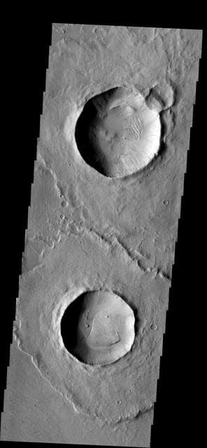 NASA image: Two Craters