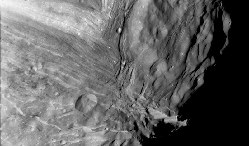 NASA image: Uranus Innermost Satellite Miranda