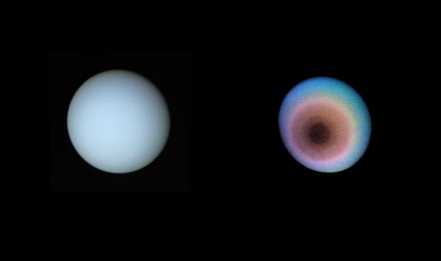 NASA image: Uranus, Toward the Planet Pole of Rotation