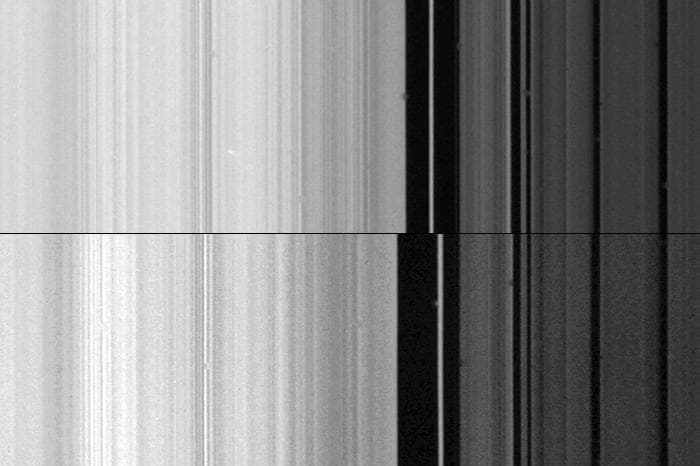 NASA image: Outer edge of Saturn B-ring