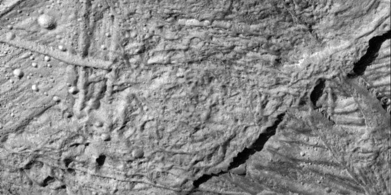 NASA image: Small Craters on Europa