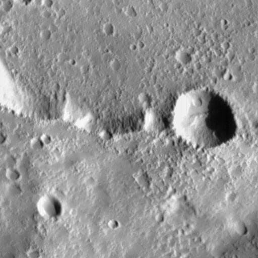 NASA image: Elysium Mons Volcano - Detail of Southern Caldera Wall and Floor