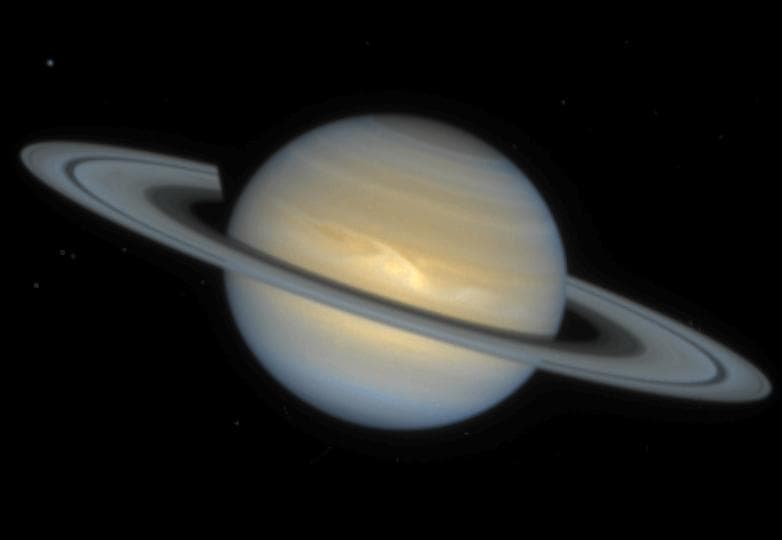 NASA image: Hubble Observes a New Saturn Storm