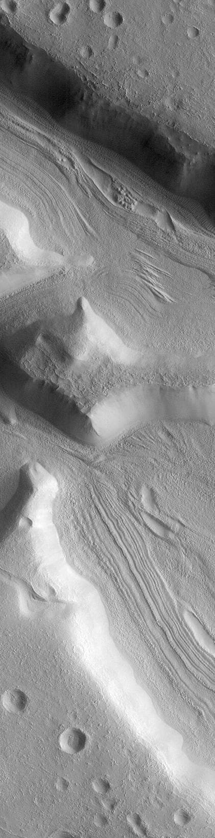 NASA image: Mars Fretted Terrain: Lineated Valley Fill