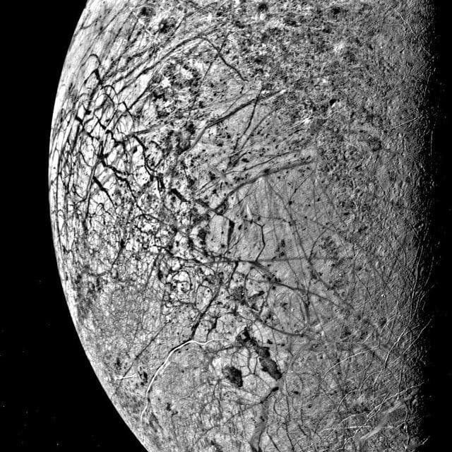 NASA image: Europa Fractured Surface