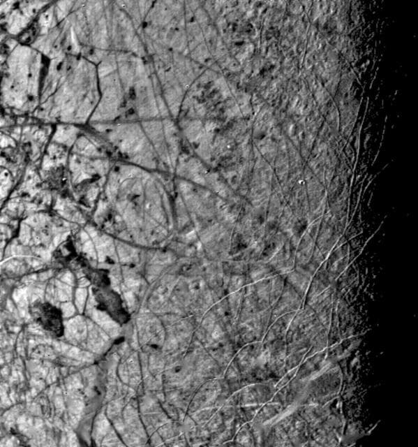 NASA image: Europa Evening Terminator
