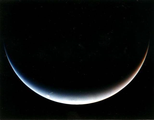 Post-encounter View of Neptune South Pole