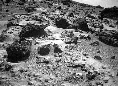 NASA image: North View from Sojourner - Right Eye
