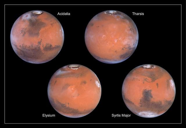 NASA image: A Closer Hubble Encounter With Mars - 4 Views