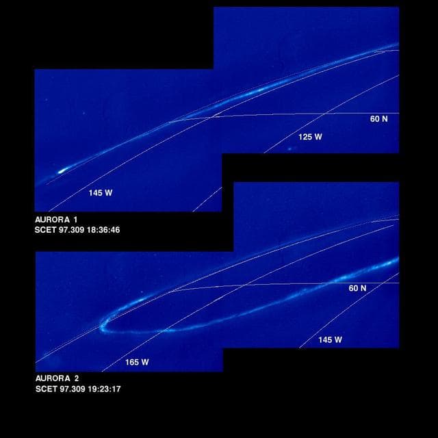 NASA image: Time Series of Jupiter Aurora