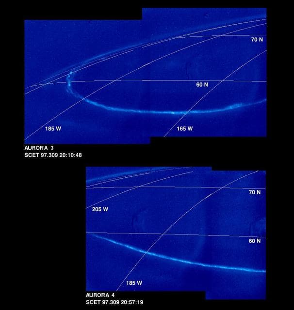 NASA image: Time Series of Jupiter Aurora