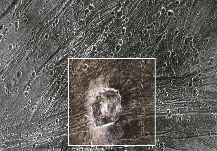 NASA image: Kittu Dark Ray Crater