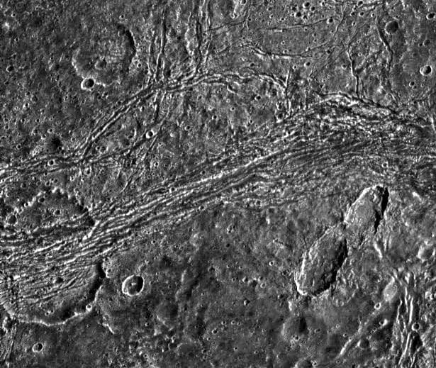 NASA image: A Tumultuous Past for Ganymede Dark Terrain