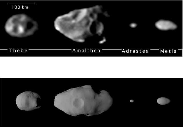 NASA image: Shapes of the Small Inner Satellites of Jupiter