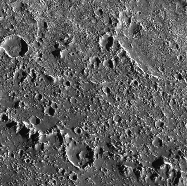 NASA image: Textured Terrain in Callisto Asgard Basin