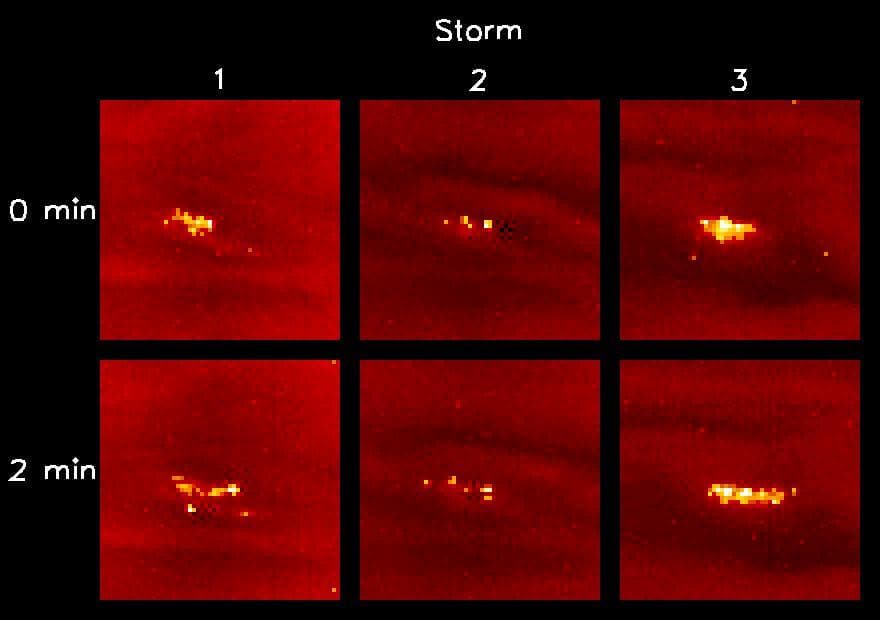 NASA image: Changing Lightning Storms on Jupiter